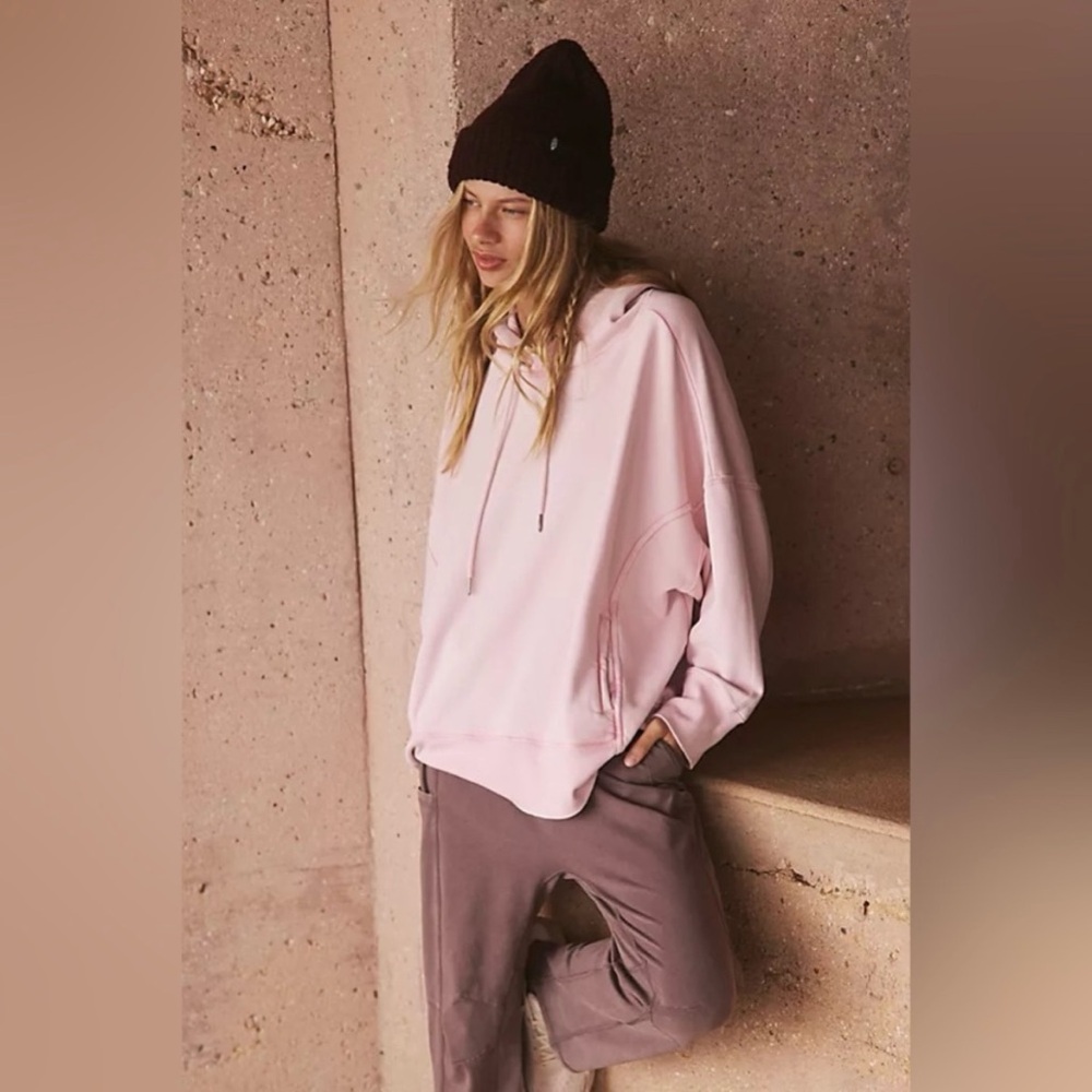 Oversized Hoodie - Free People Movement Sprint to the Finish, Pink
